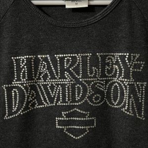 Harley Davidson rhinestone logo shirt